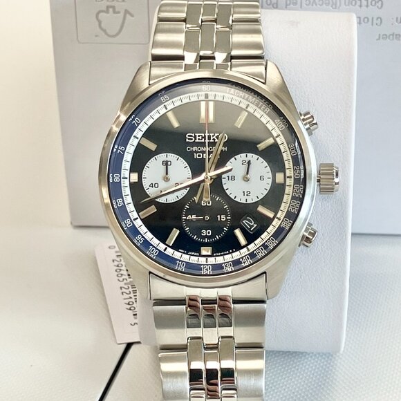 Seiko Chronograph Stainless Steel Watch With Date SSB427 - Picture 3 of 6